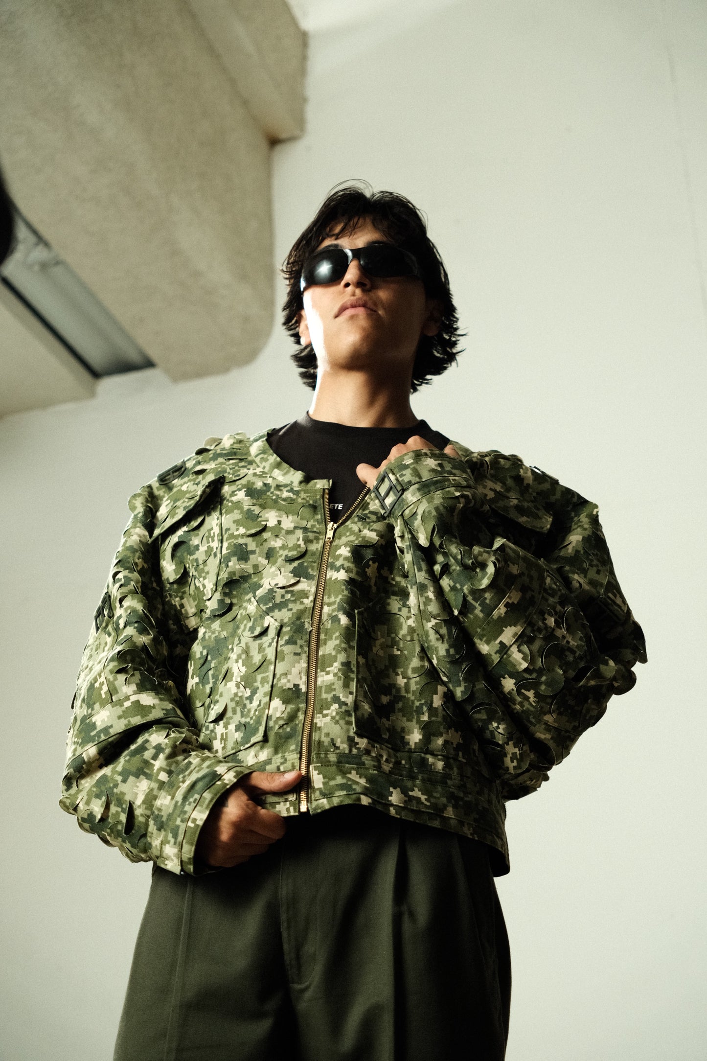 Chamarra militar capas