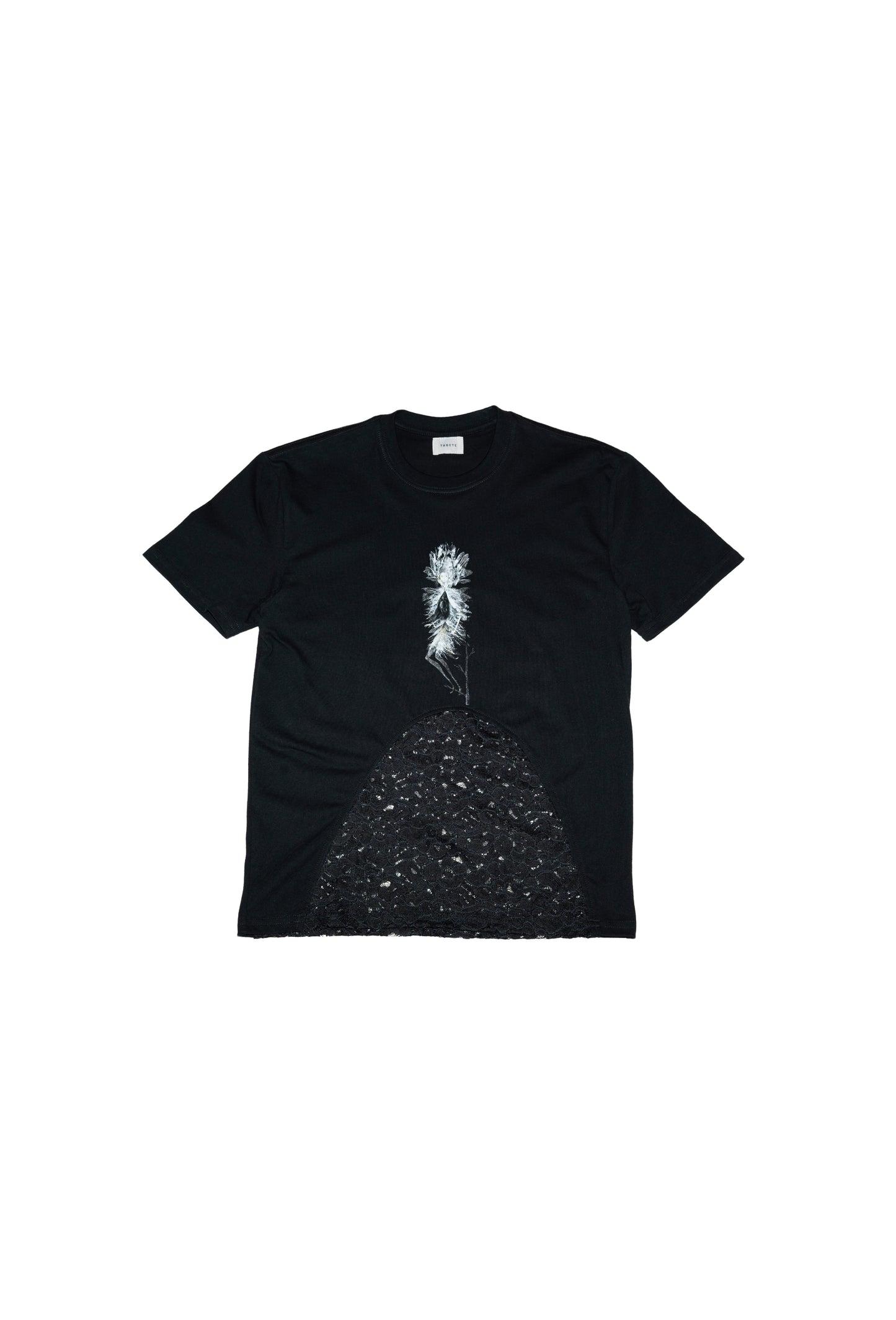 Playera oversize con encaje